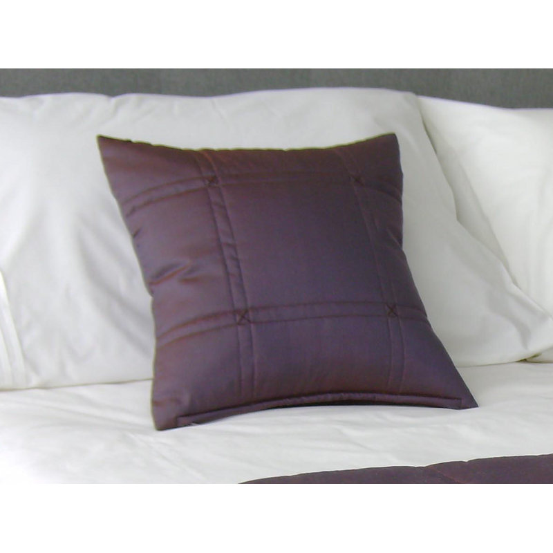 Summerhill Square Cushion, Aubergine