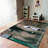 Soft Non Woven Printed Rug Featuring Beautiful Floral Motif and Intricate Border Design Ideal for Adding Elegance to Any Living Space-126282189