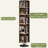 Nut-Brown Modern Solid wood rotating bookshelf
