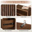 Armoire de salle de bain noyer 1 porte 3 tiroirs-1856866076