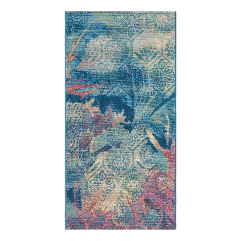 Multi Edgartown Indoor/Outdoor Modern Rug, Runner 2'7" x 5'3"