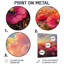 Rainbow Over The Poppy Fields II - art mural arc-en-ciel en métal pour le salon-1460932582
