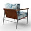 Fauteuil d'appoint Eucalyptus - Cool Blue Botanical Wash I-1591357158