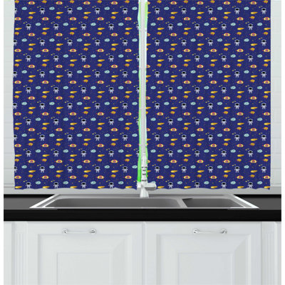 Ruffled Kitchen Curtain
