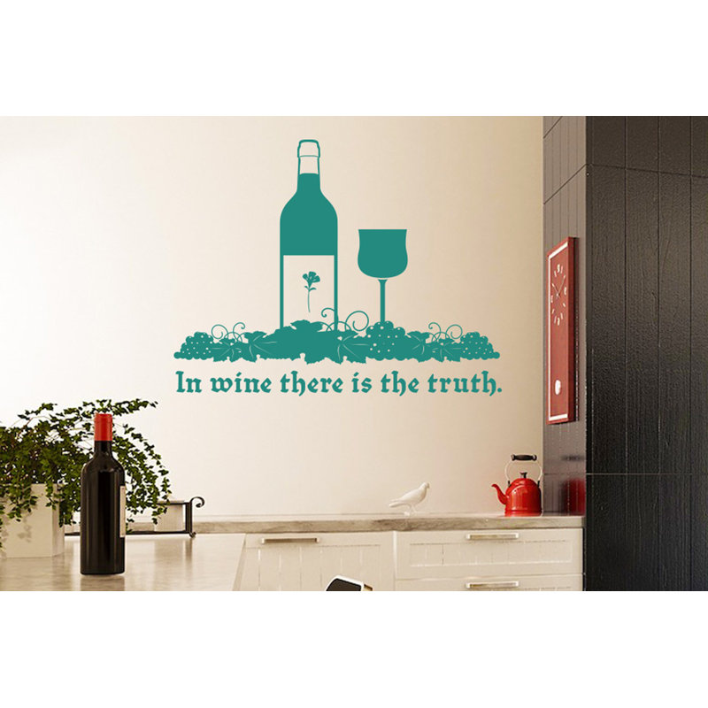 Food & Beverage Wall Decal, Aqua Green, Large