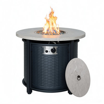 69 lb. 30 in. x 25 in. Stainless Steel Fire Pit Stand Fire Pit Accessory
