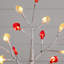 2 pi. Arbre de Noël artificiel pré-éclairé avec 24 lumières DEL rouges et blanches en forme de cœur-273168463