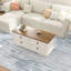 Table basse en bois rustique avec tiroirs-1697554123