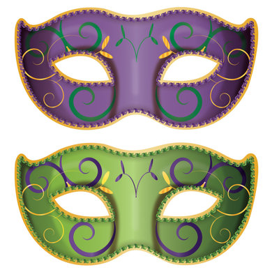 Découpes de masque Jumbo Mardi Gras