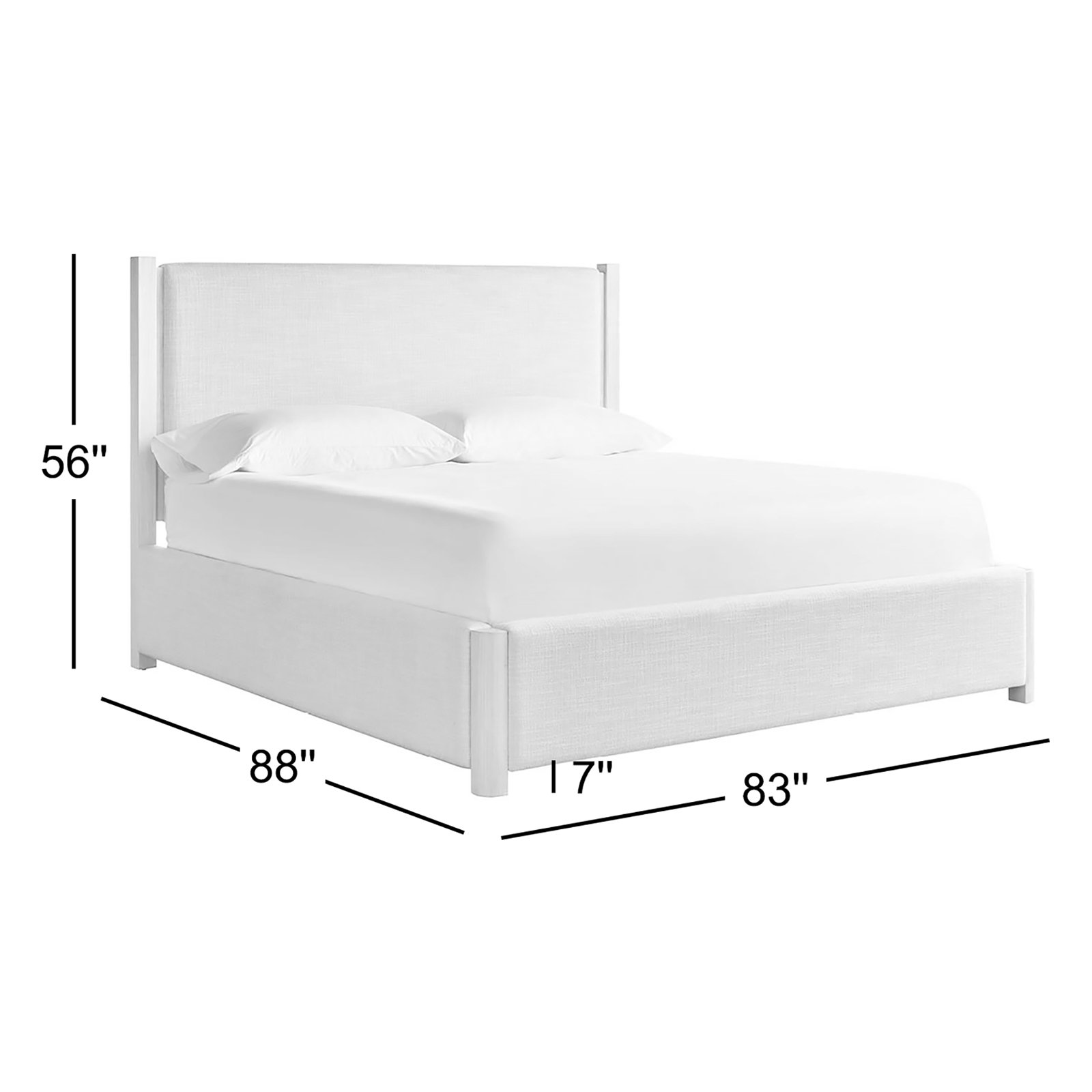 Baxley Upholstered Oak Bed