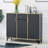 Black Aluminum Shoe Storage-1412381093
