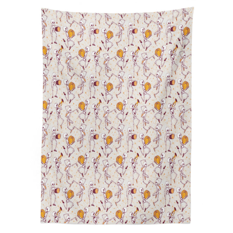 Geometric Halloween Tablecloth, 70" x 52"