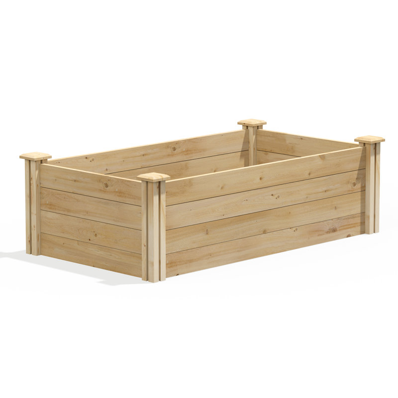 Lit de jardin surélevé en cèdre Original, H 14 po x l 48 po x P 24 po