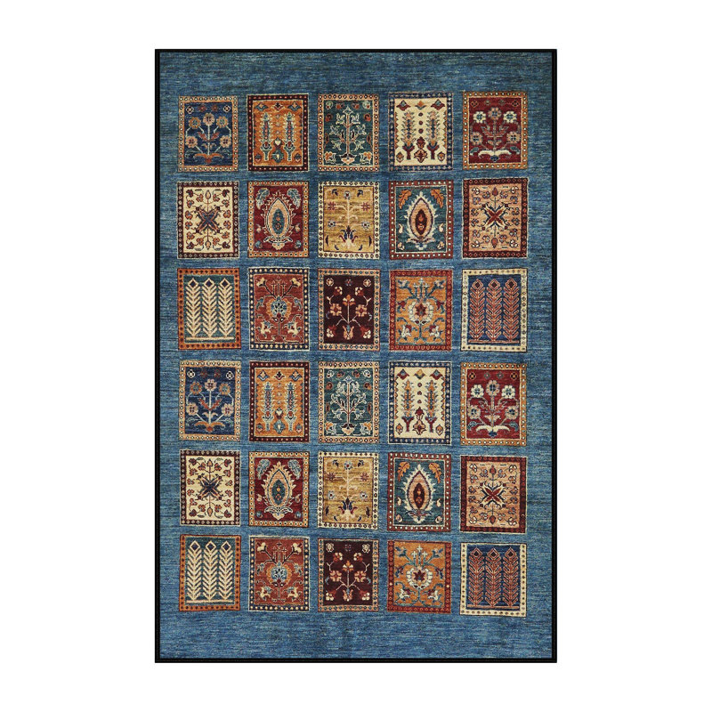 Tapis abstrait moderne 610, Rectangle 2 pi x 3 pi