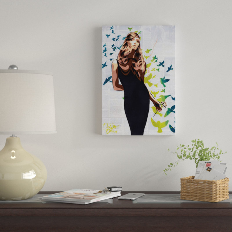« mercredi », impression sur toile, H 26 po x l 18 po x P 1,5 po, Toile tendue, Pas de tapis