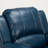 Navy Blue Leather Gel Recliner