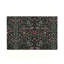 Tapis à motif floral discret sur fond sombre, 119 x 79 cm