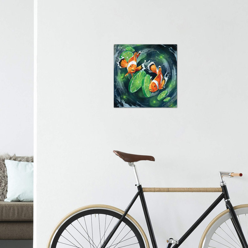 Lost in Limes - impression d'art graphique, H 12 po x l 12 po x P 1,5 po, Toile tendue, Pas de tapis