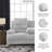 Technique Power Reclining Sofa With Drop Down Table-1267832602