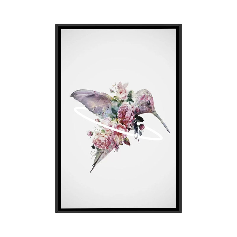 " Kolibri " by Dániel Taylor, Black Framed Canvas, No Matte, 40" H x 26" W x 1.5" D
