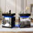Ashten Modern Nightstand With 2 Mirrored Drawers And Motion Sensor-516968117