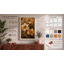 Golden Cosmos Blooms Botanical - Wrapped Canvas-713008427-713008426