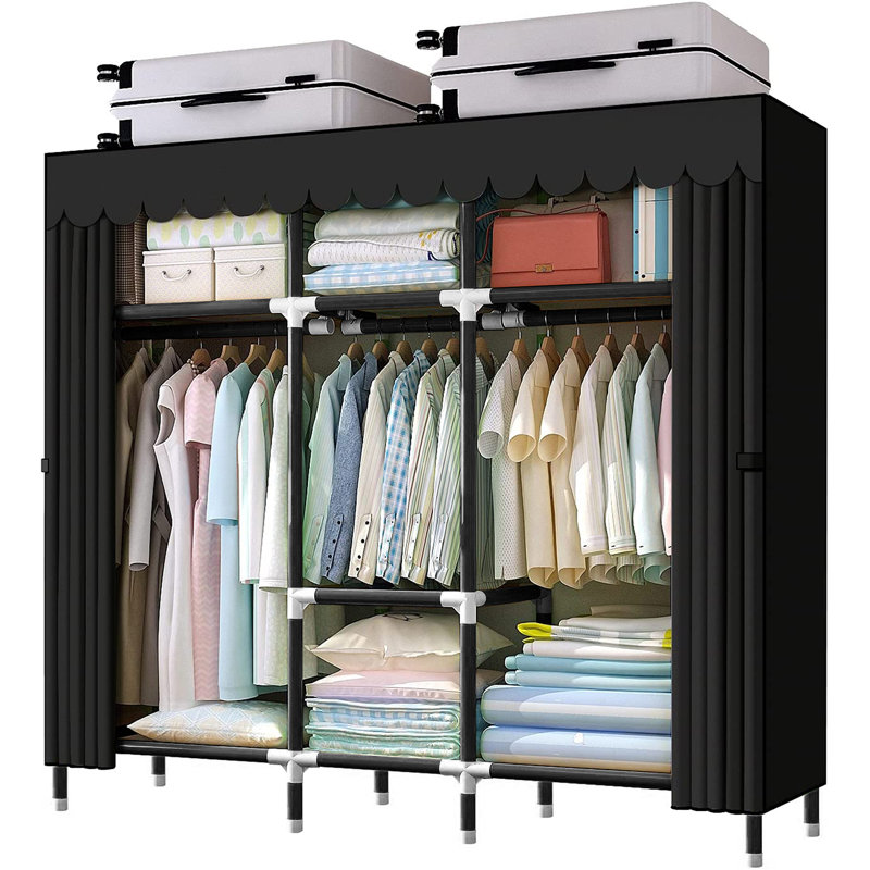 Armoire portative 65 po Canace, Noir