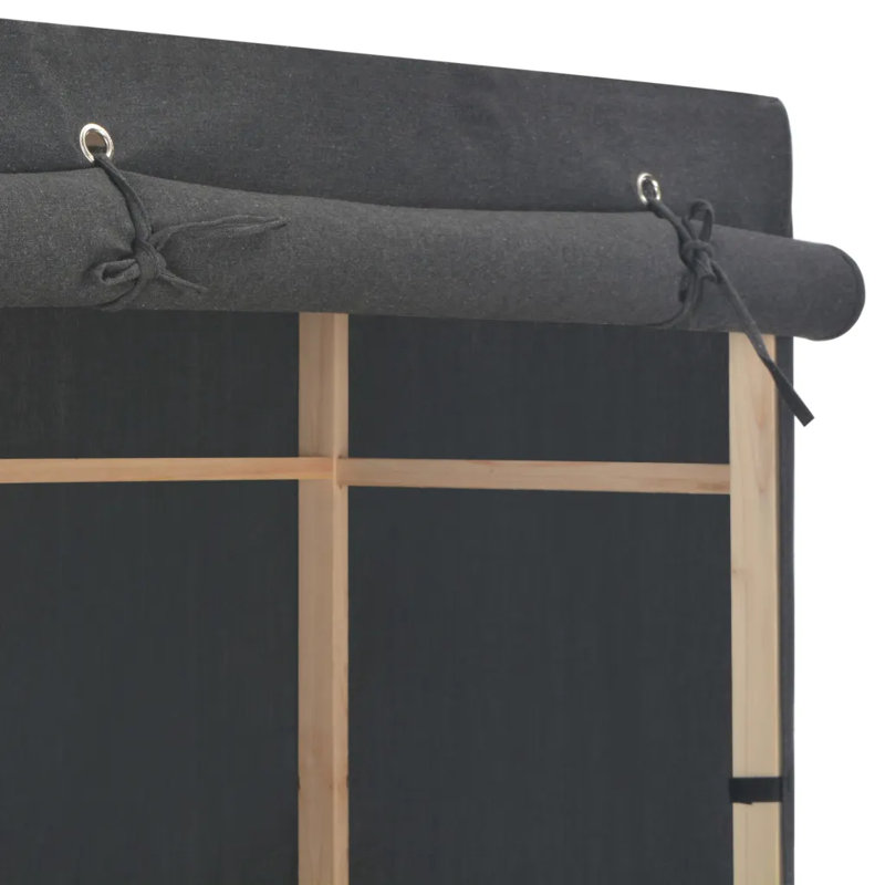 110cm Portable Wardrobe, Grey