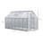 Silver  Walk-In Heavy Duty Greenhouse 12.3' W X 6.2' D X 6.5' H Greenhouse With Aluminum Frame  For Winter