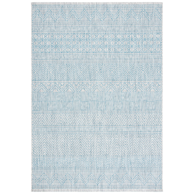 Courtyard Performance Southwestern Indoor/Outdoor Area Rug, Rectangle 4' x 5'7"