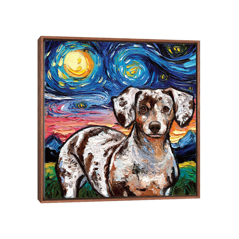 Reproduction d’art de l’envers « Dapple » par aja Trèves, H 37 po x l 37 po x P 1,5 po, Pas de tapis