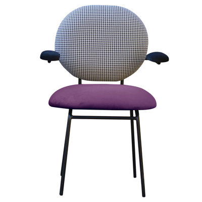 Plum Velvet Armchair