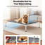 Grand lit surélevé pour chien - Lit surélevé avec filet respirant, structure en aluminium pour plus de solidité, zone de couchage de 49 x 33 po, installation de 10 minutes pour animaux de compagnie portatifs, fiabilité, surface, assemblage
