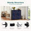 Commode avec 9 tiroirs en tissu, commode haute pour chambre à coucher, commode à grandes tiroirs pour le salon-114251505