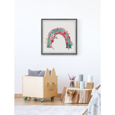 'Floral Rainbow' Framed Print