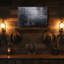 Toile abstraite grise, art mural industriel - impression de texture grunge noir, décor de béton vieilli moderne pour salon loft urbain-2129192798