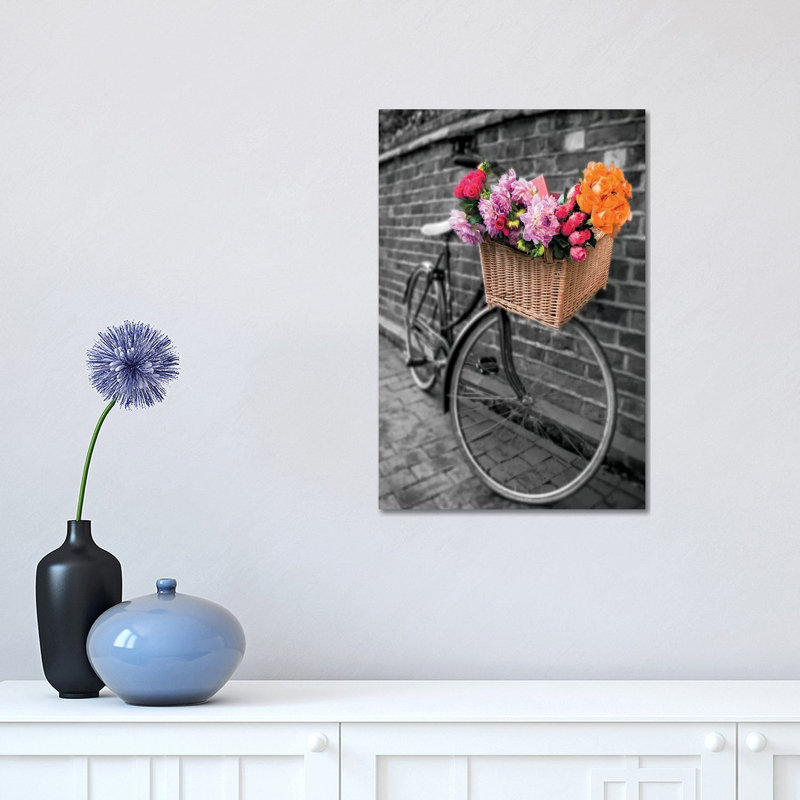 Basket Of Flowers II 1 Piece Wrapped Canvas Wall Art, 30.48 cm H x 45.72 cm W