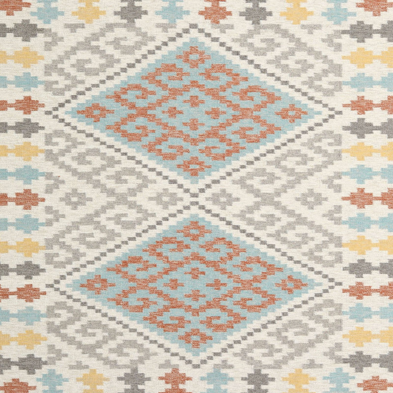 Tapis contemporain gris, Carré 7 pi