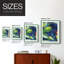 «Night Garden Exposition Posters III», reproduction encadrée - bois massif-1095431713-1095431714
