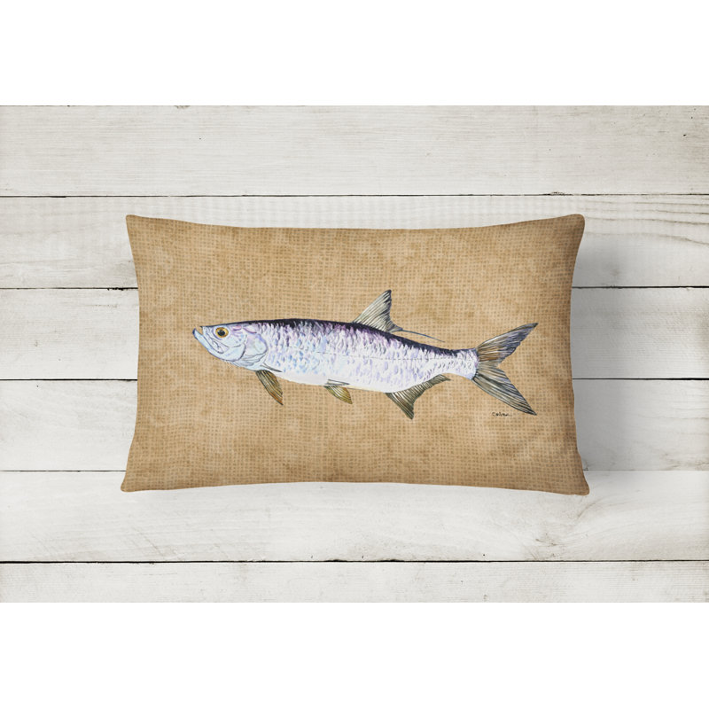Tarpon Outdoor Reversible Throw Pillow
