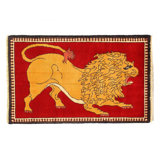 Animal Pictorial lion Hand Knotted 2'X 3'2"