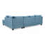 Canapé modulaire Malone (sans repose-pieds), AQUA-601286373