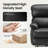 39.4" Wide Modern Leather Power Recliner with Adjustable Reclining Function-922359315