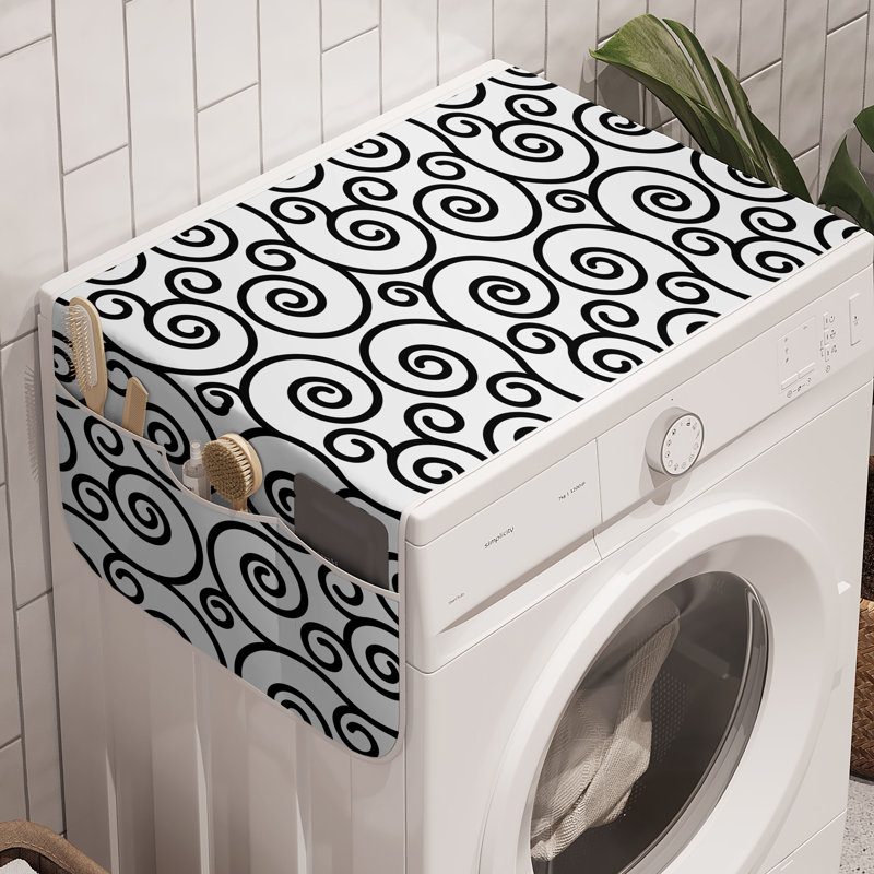 Ensemble de 2 bacs à linge de 47 po x 18,5 po gris anthracite et blanc East Urban Home