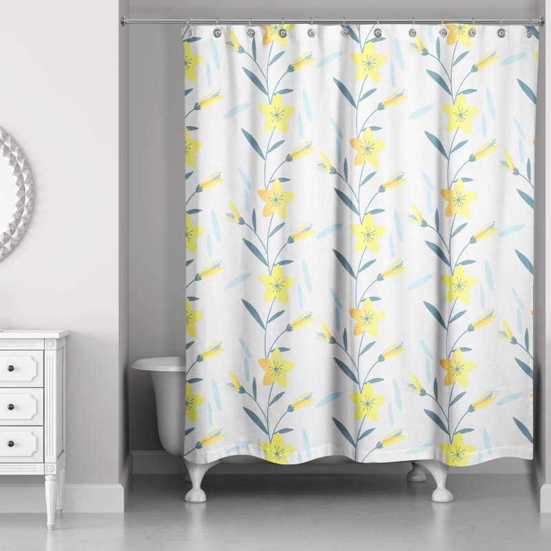 Rideau de douche Roshelle, Blanc