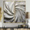 White Majestic Motion I - Décoration murale moderne blanche 2 panneaux