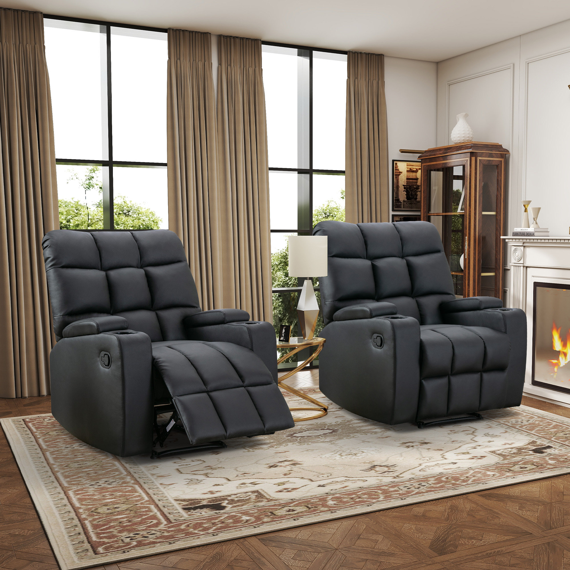 Faux Leather Recliner Recliners From Home Depot Home Depot Lift