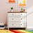 Ariv Farmhouse Kid's Dresser, Baby Dresser for Bedroom with 3 Drawers, White-121422371