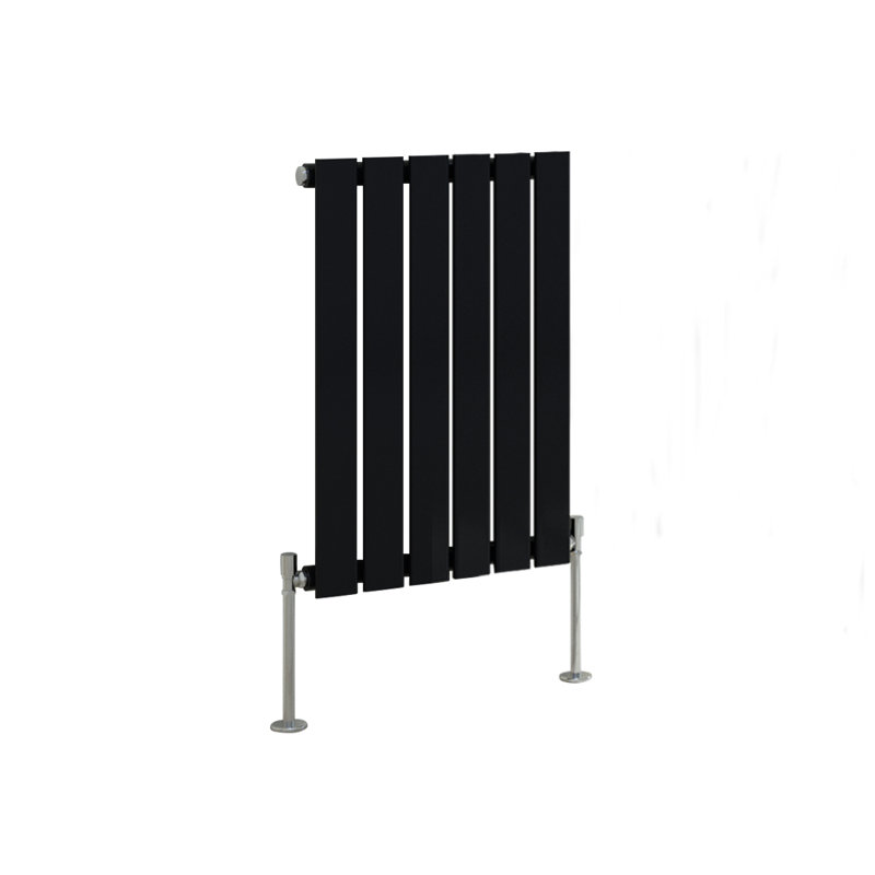 Shonnard Vertical Single Flat Panel Radiator, Normal Black, 60cm H x 40.8cm W