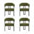 Upholstered Velvet Dining Armchair - 18.1" Seat Height Kitchen Side Chairs-133258484-113257060